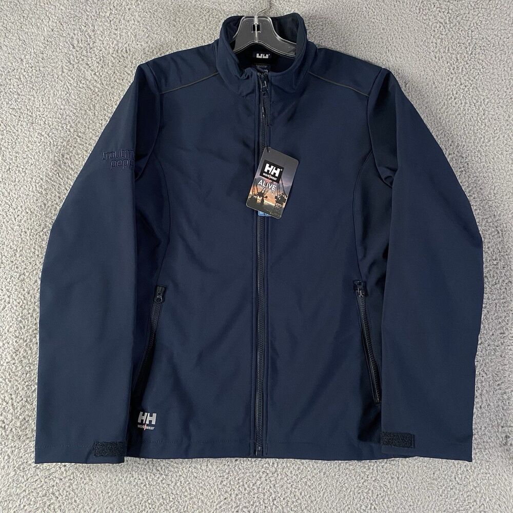 Helly Hansen Workwear Manchester Jacket Womens XL Blue Troutman Pepper Softshell